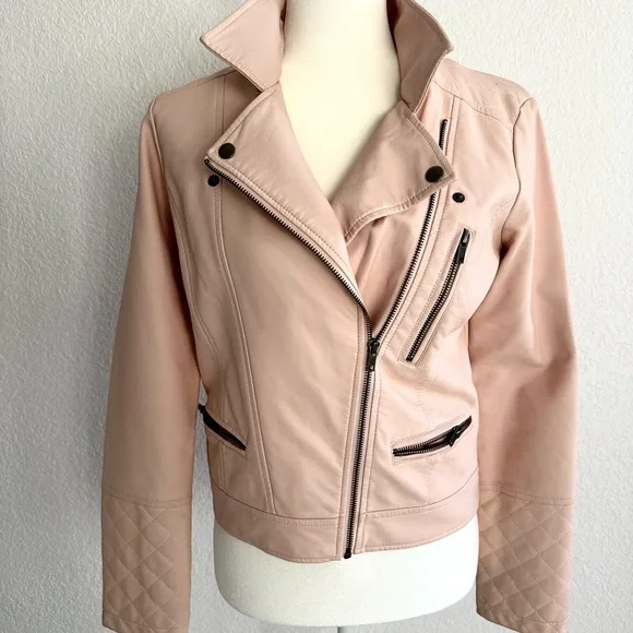 Glassons Pink Faux Leather Jacket - Picture 2 of 11